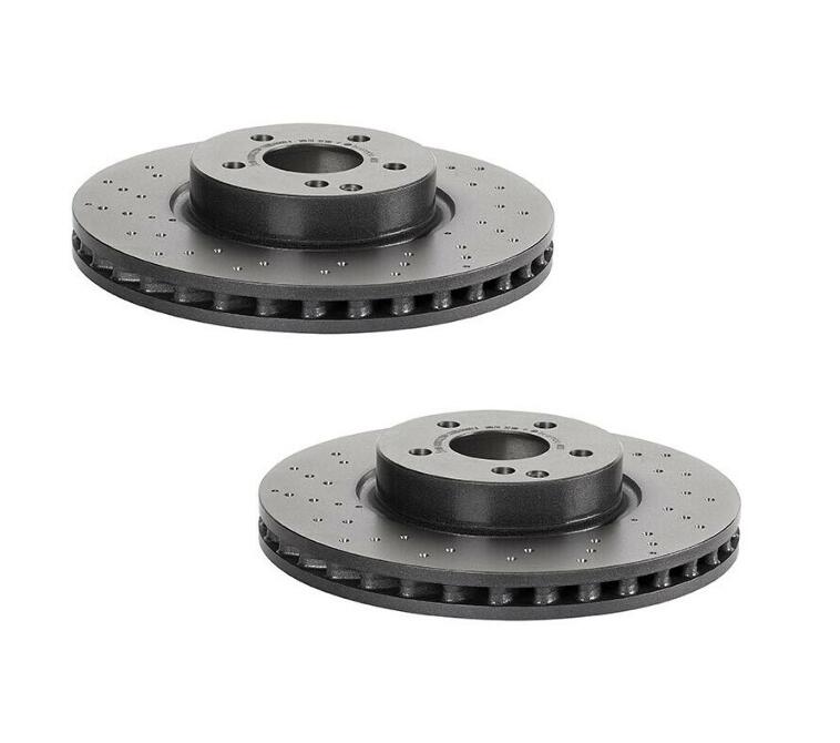 Mercedes Brakes Kit - Brembo Pads and Rotors Front (322mm) (Ceramic) 2115401717 - Brembo 1539878KIT